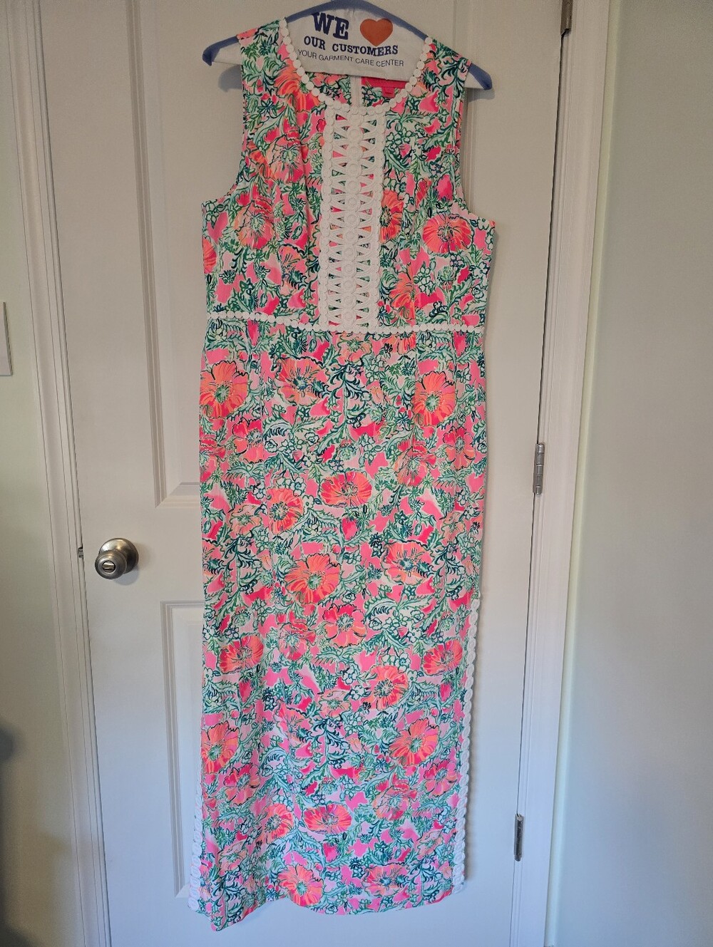 EUC Lilly Pulitzer Ashler Maxi Dress – Perfect Poppy Soleil – Size 16 – Floral